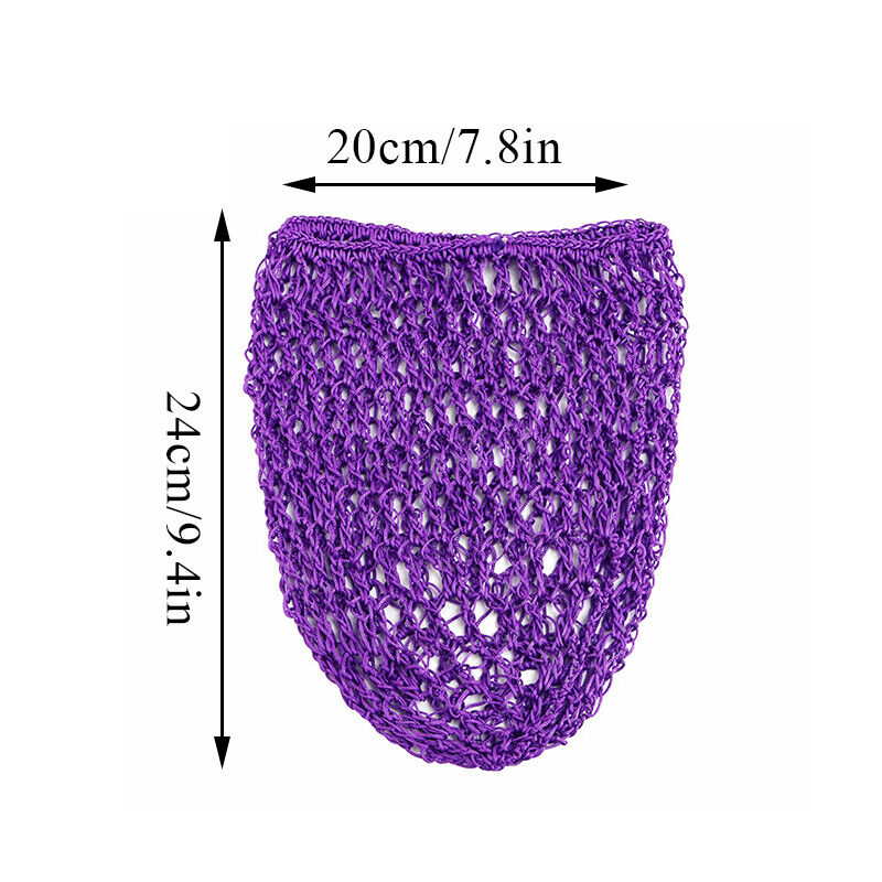 Womens Mesh Hair Net Crochet Cap Solid Hairnet Snood Sleeping Turban Hat Vintage