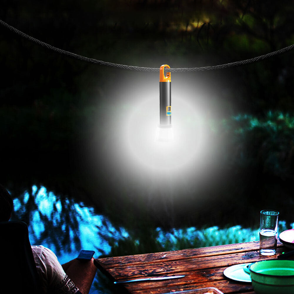 Portable Mini Keychain Flashlight Telescopic Zoom Torch Light for Outdoor Hiking