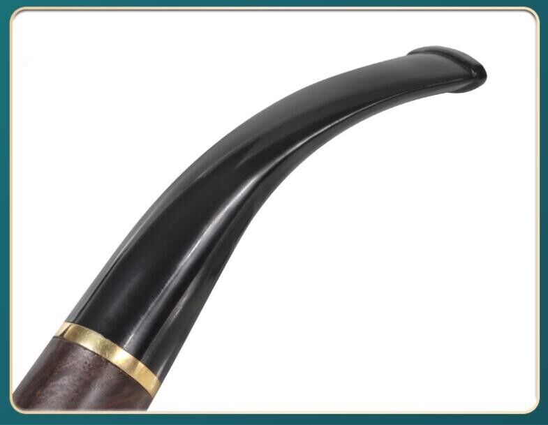 New Tobacco Pipe Classic Ebony Wood Tobacco Smoking Pipes 9mm Filter Element