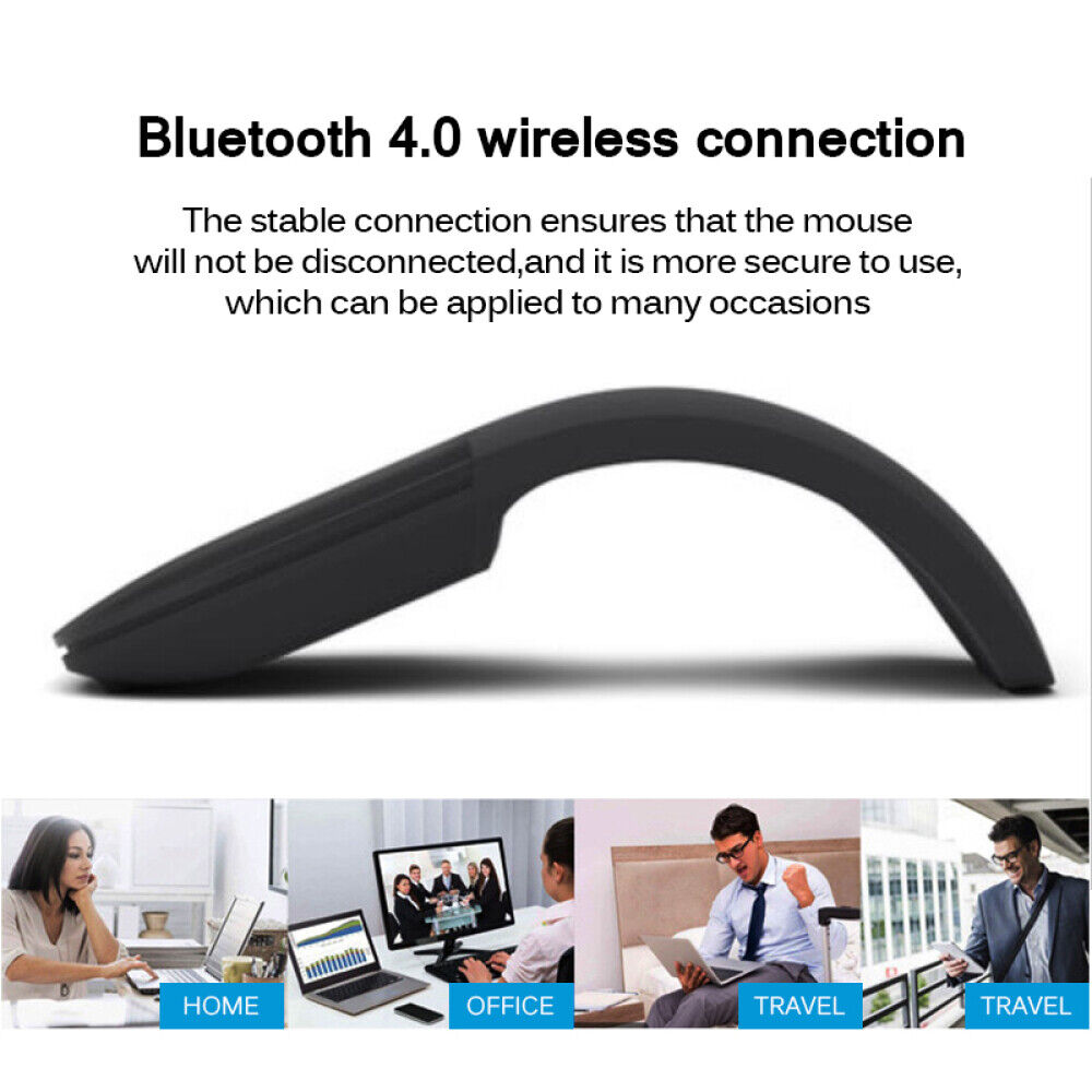 Foldable Wireless Mouse For Microsoft Surface Arc Touch 3D Computer Mouse 2.4Ghz