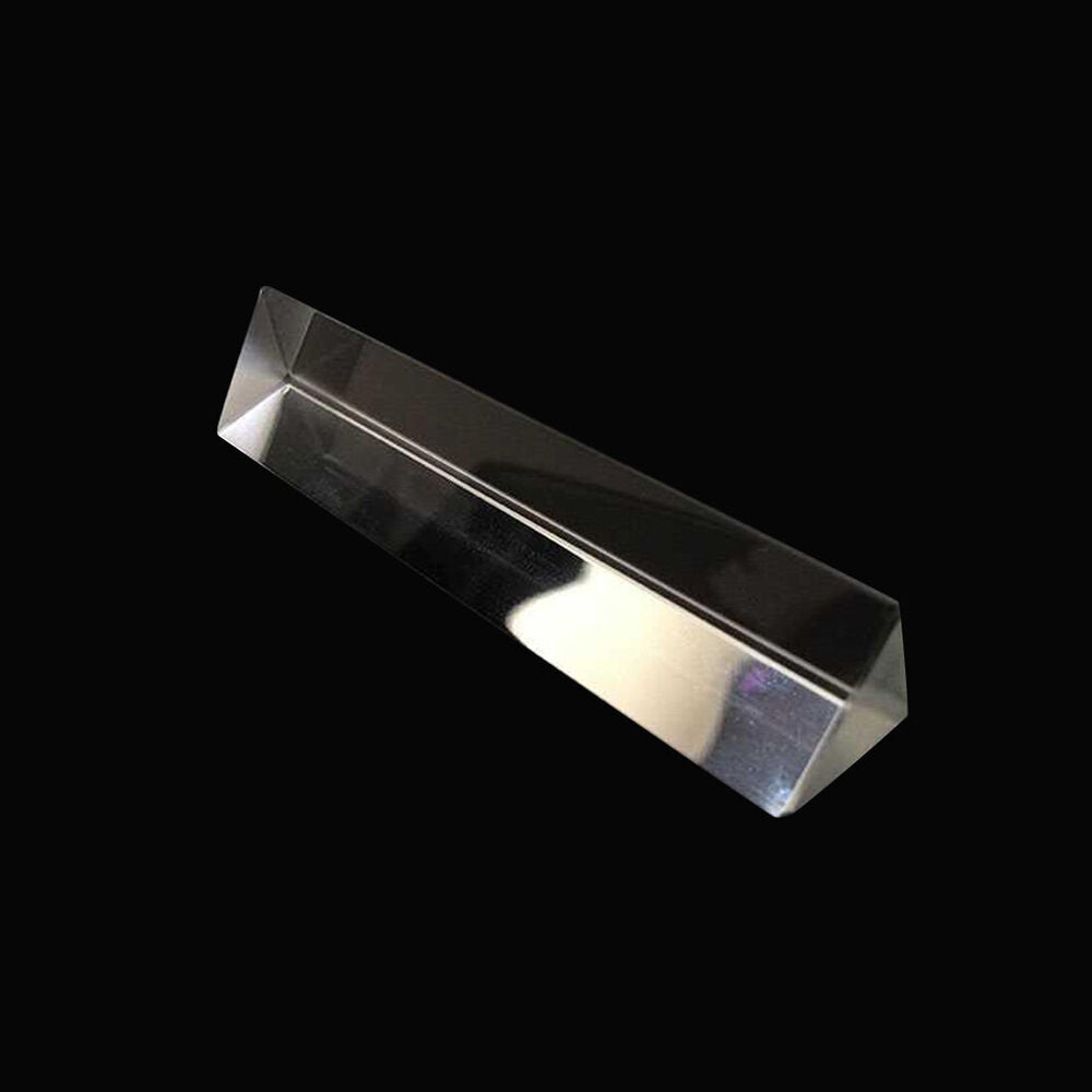 2X Triangular Prism Teaching Optical Glass Crystal Triple Physics Light Spectrum