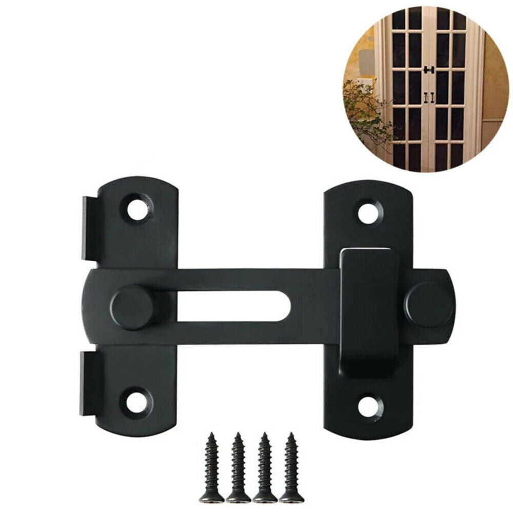 Matte Black Stainless Steel/Gate Latches/Flip Latch Safety Door Bolt Latch Lock.