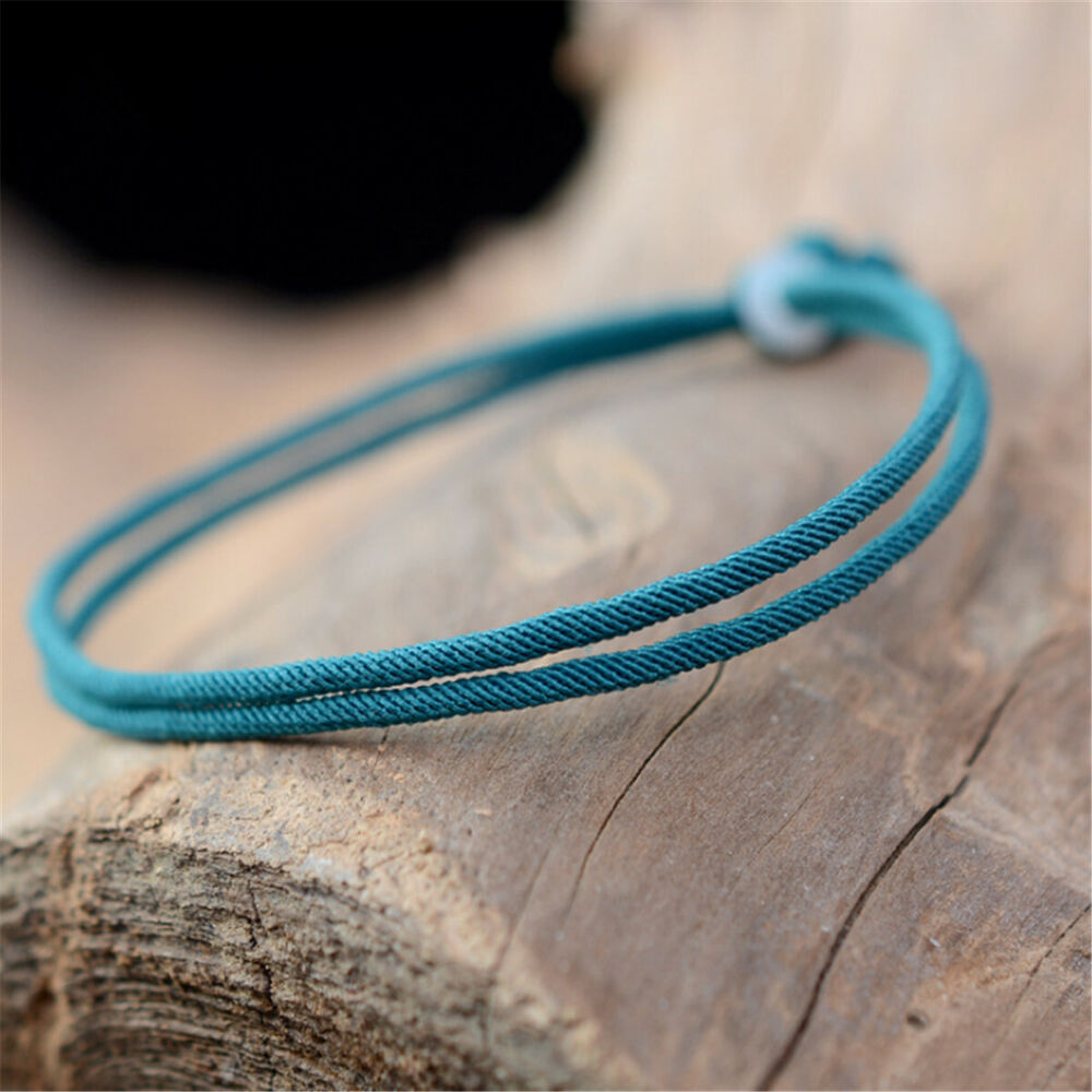 Lucky bracelet Handmade Knots Rope Cord String Men Women Adjustable bracelet