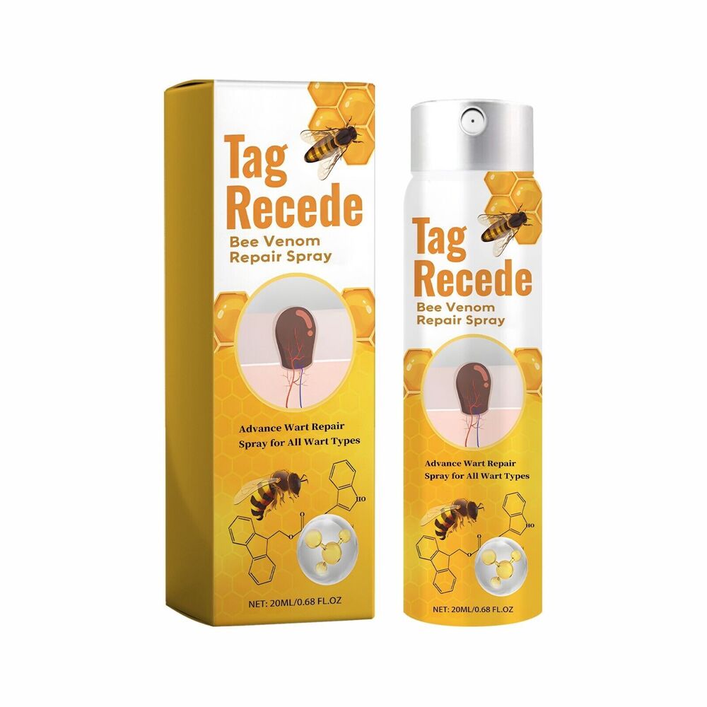 2×Tag Recede Bee Venom Treatment Spray Tag Recede Bee Venom Spray for All Skin