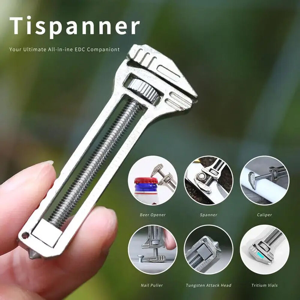 Mini Multitool Wrench Compact Titanium Multitool Portable Multi Functional tool！