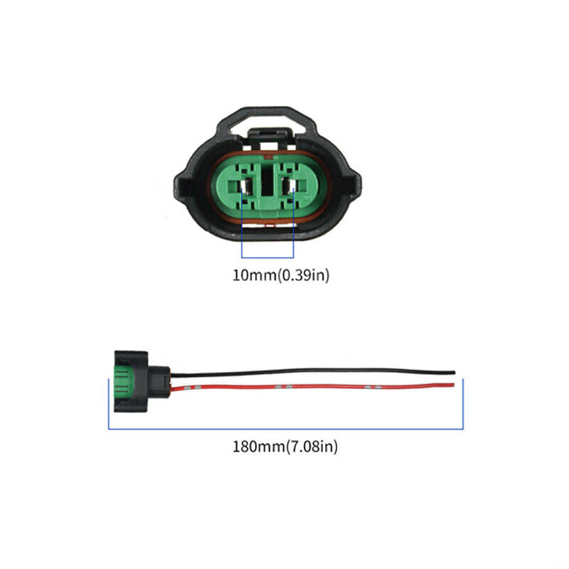 2x H8/H11 Female Connector Adapter Wiring Harness Socket Plug Fog Light Accessories