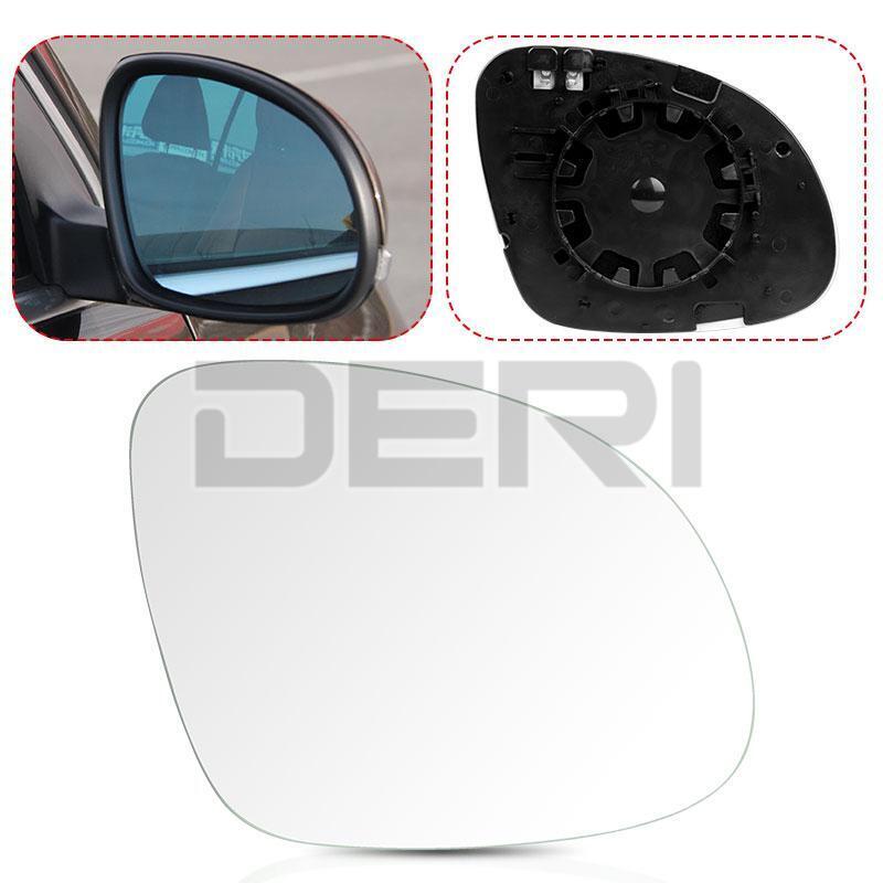 Right Driver side Convex Mirror glass for VW TIGUAN 2008-2016 W/ Heated Plate