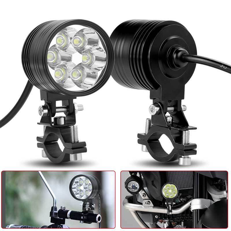 2x Car Motorcycle LED Spot Lights Auxiliary Headlight Fog Lamps ATV UTV 12V 24V