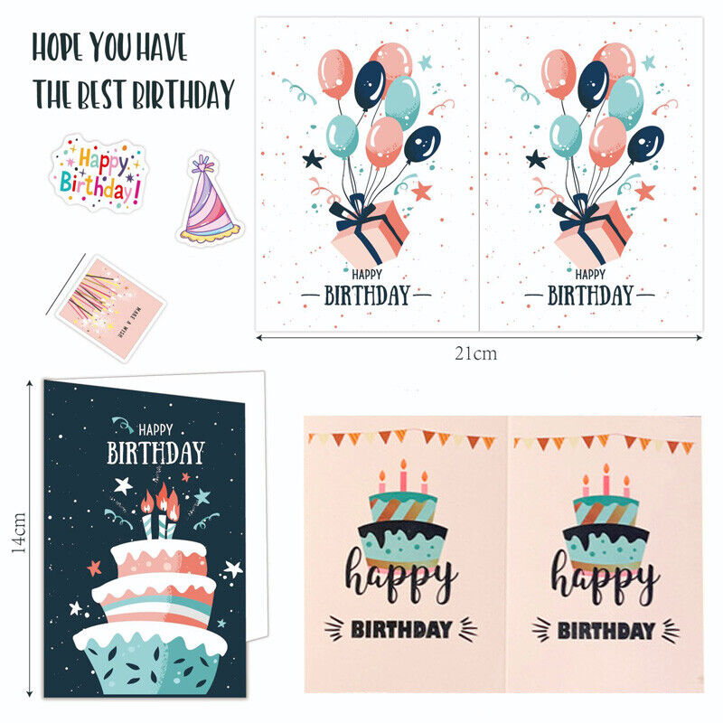 10x BIRTHDAY CARD Premium Bulk Mixed Party Card Birthday Card