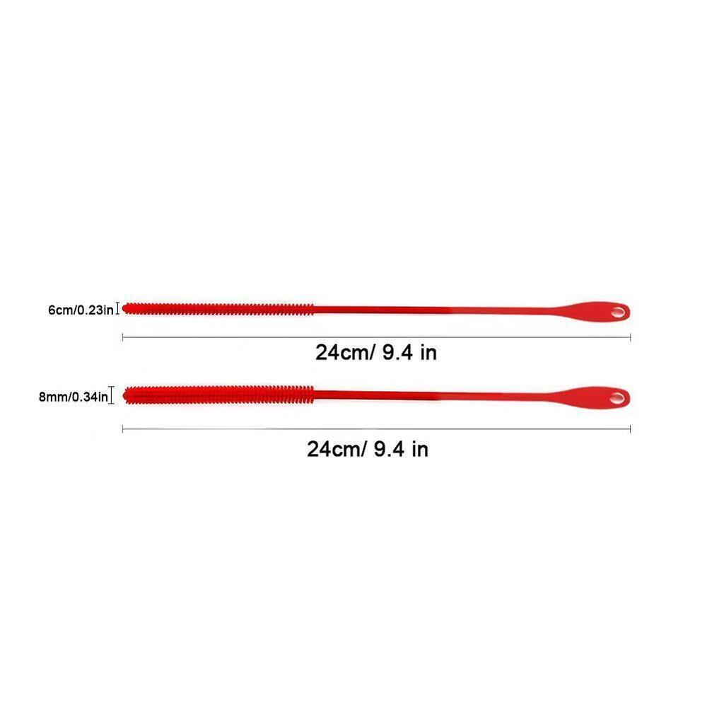 Silicone Straw Brushes,Extra Long StrawCleaning Brush Brush Crevice X3R5