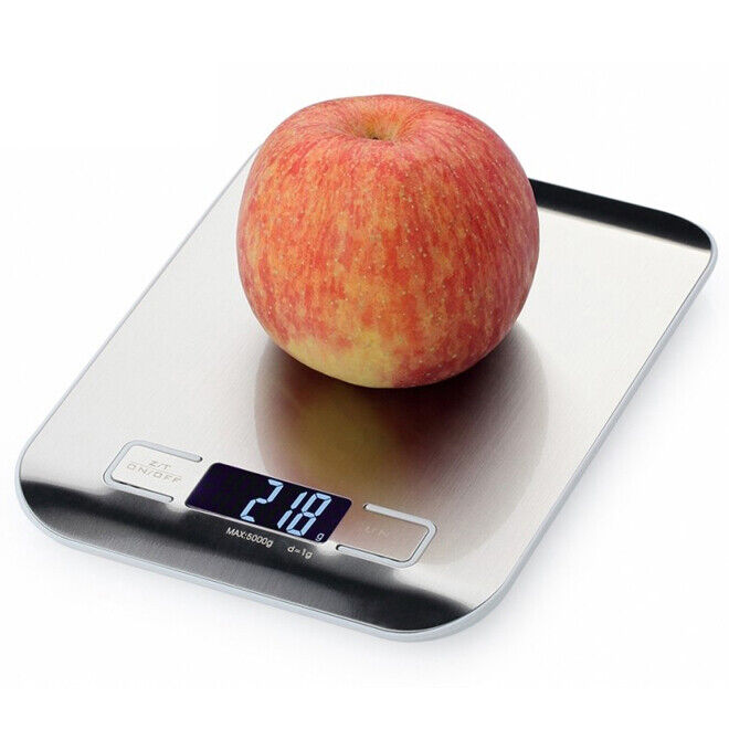 Kitchen Scale Weight 5kg 1g Cooking Food Electronic Digital LCD Stainless Scale