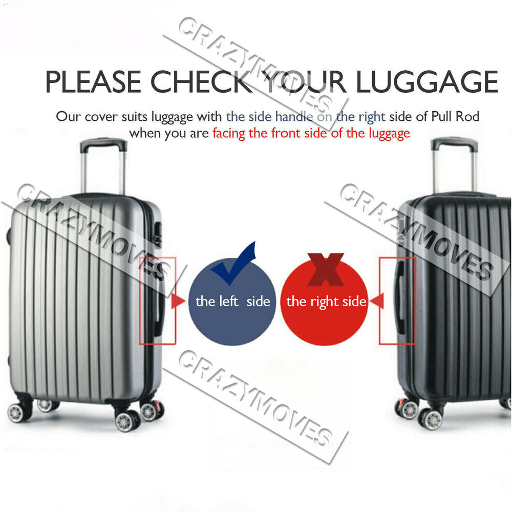 Transparent Waterproof PVC Travel Luggage Protector Suitcase Cover 20"-30"