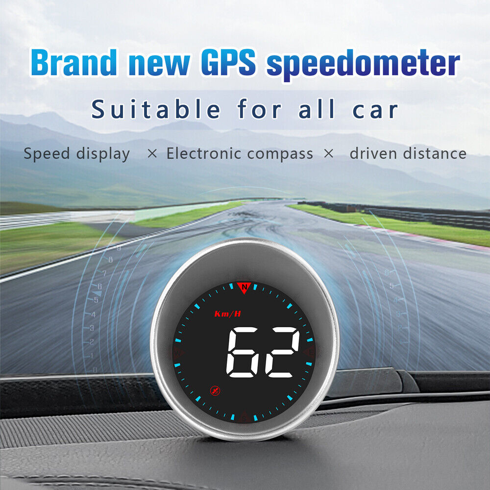 G5 HUD GPS Speedometer Universal Car Head-Up Display Speed Warning Alarm