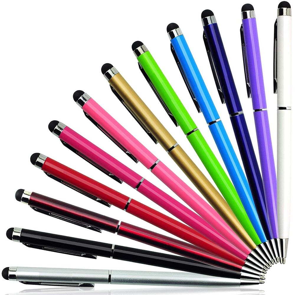 5x Capacitive Touch Screen Stylus Ball Point Ink Pen for iPhone iPad Tablet 2 in 1