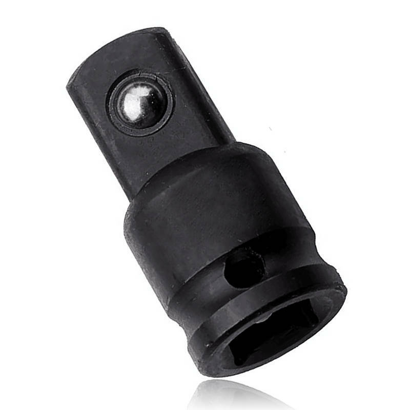 3/8" to 1/2" Drive Socket Reducer Air Impact Heavy Duty Ratchet Adapter Black