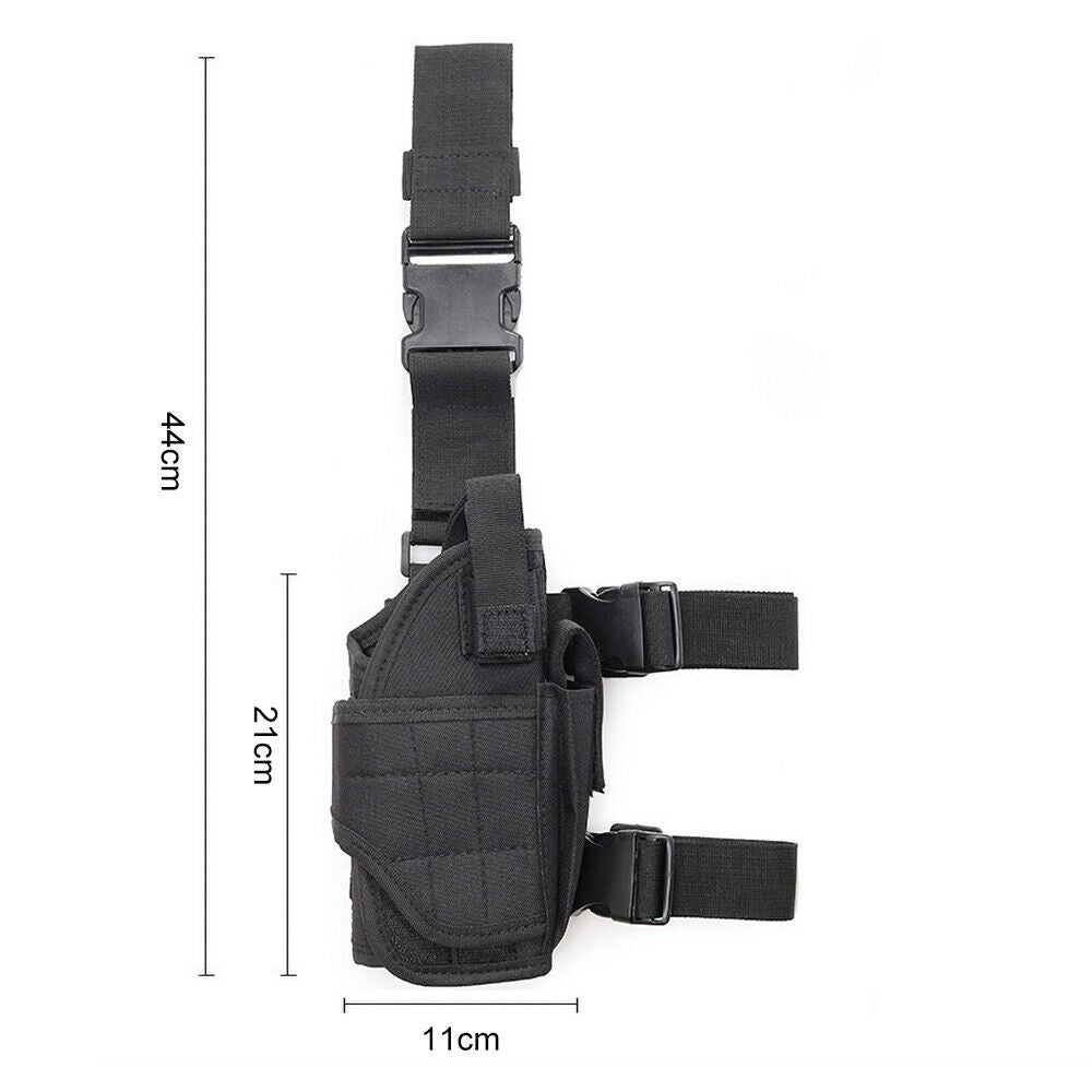 2pcs Tactical Thigh Holster Gun Leg Hunt Military Sports Pistol Pouch Puttee