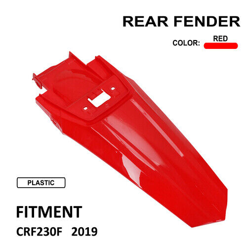 New Red Motorcycle Rear Fender Mudguard Mud Guard Cover For CRF230F 2020