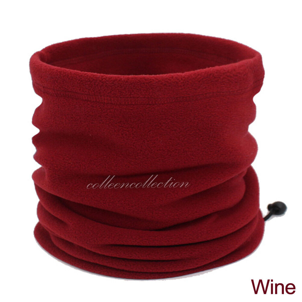 Men Women Winter Fleece Scarf Neck Tube Warmer Face Mask Balaclava Beanie Snood