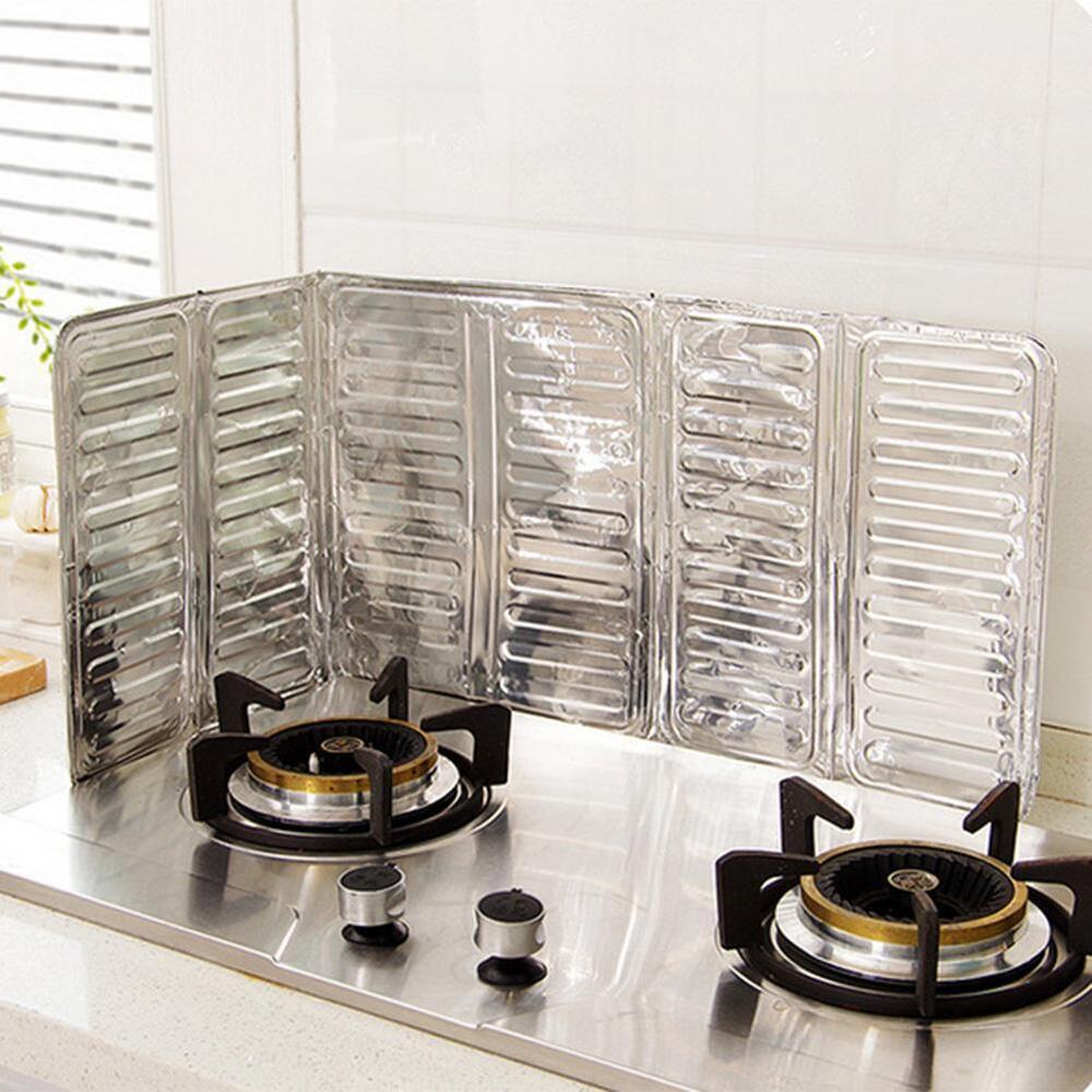 Oil Aluminium Foil Plate Gas Stove Oil Splatter Screens Splash Proof Baffle