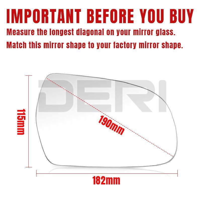 Right Side mirror glass Heated with Backing Plate RH for S4 S5 A3 A4 A5 Quattro