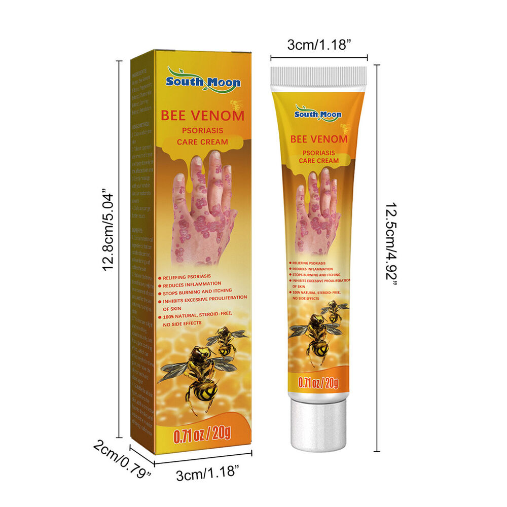 Bee Venom Psoriasis Cream Dermatitis Eczema Ointment Healing Antibacterial Cream