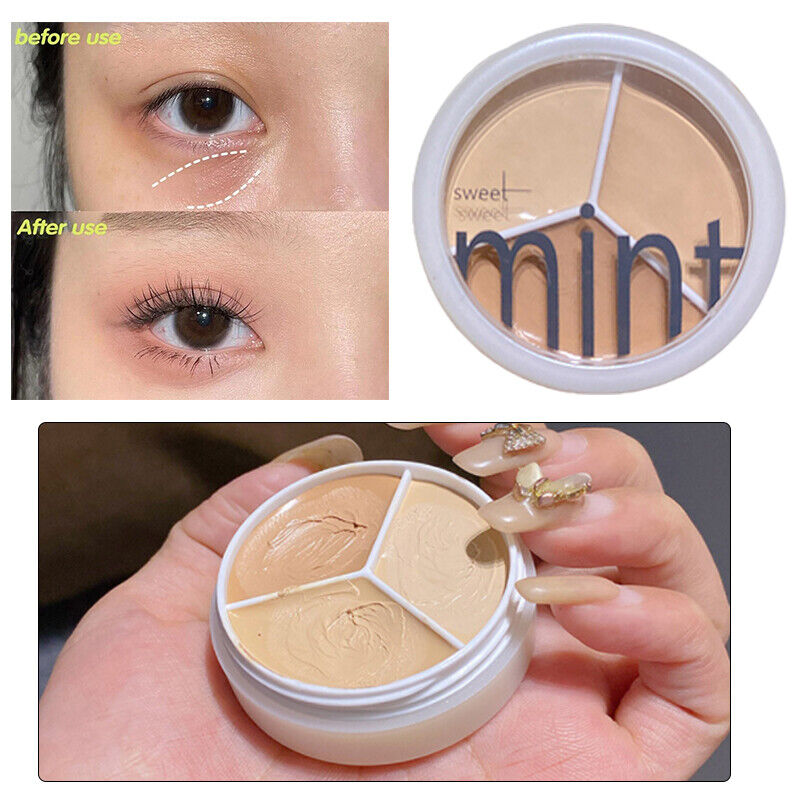 3 Colors Makeup Contour Face Cream Concealer Palette Professional for Acne