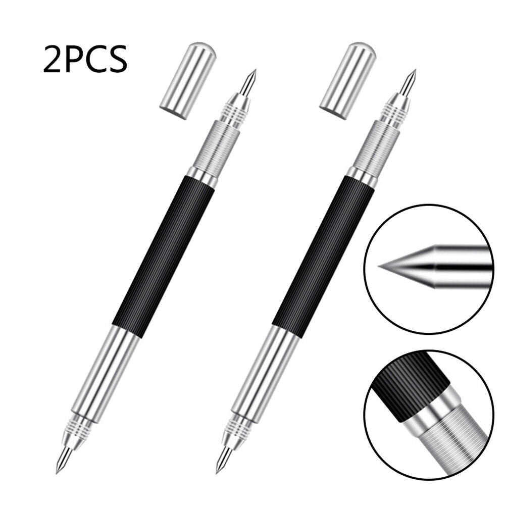 2X New Tungsten Carbide Scribing Pen Tip Steel Scriber Scribe Mark Marker Metal