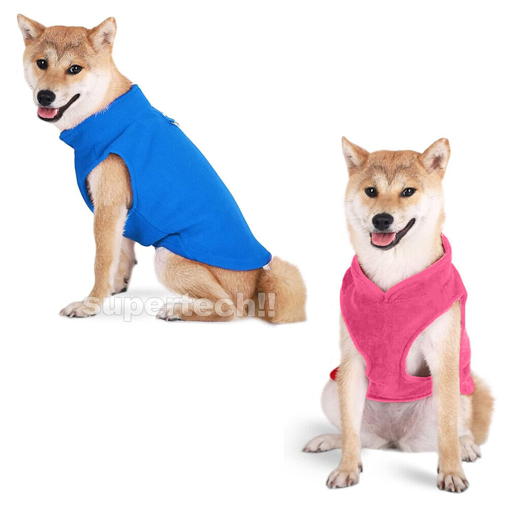 Pet Dog Warm Coat Fleece Jacket Jumper Sweater Winter Clothes Puppy Vest Outfits