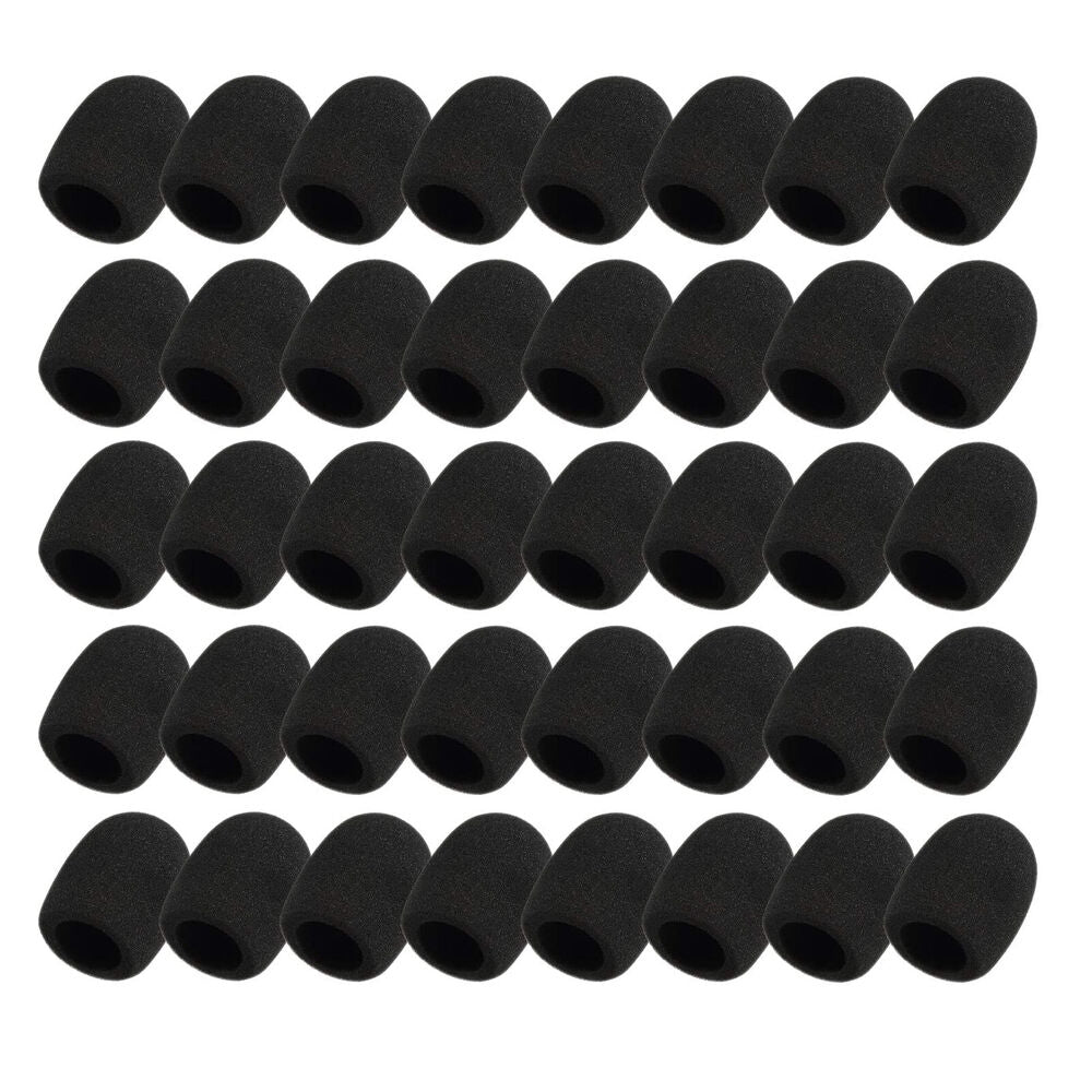 10 Pcs 30x20x8MM Mini Microphone Headset Windscreen Sponge Foam Mic Cover