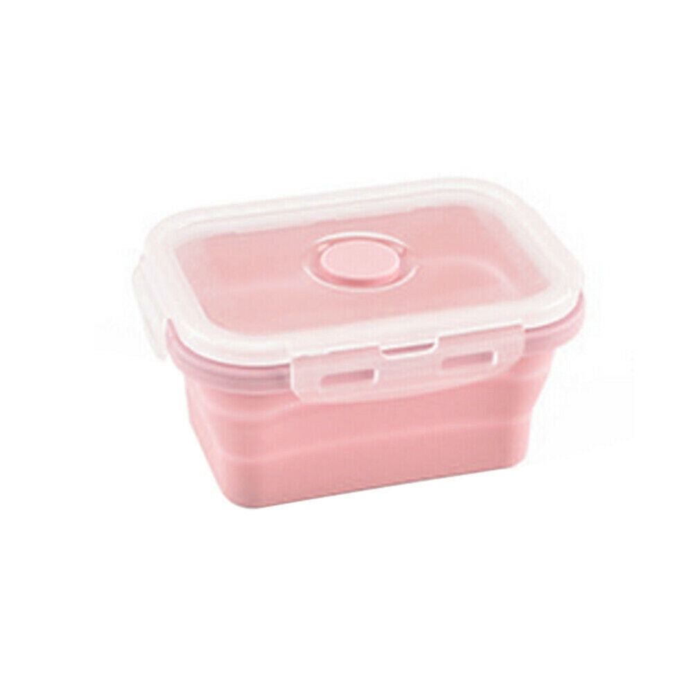 4 Sizes Collapsible Bento Box Kit Silicone Food Containers Microwave Lunch Box