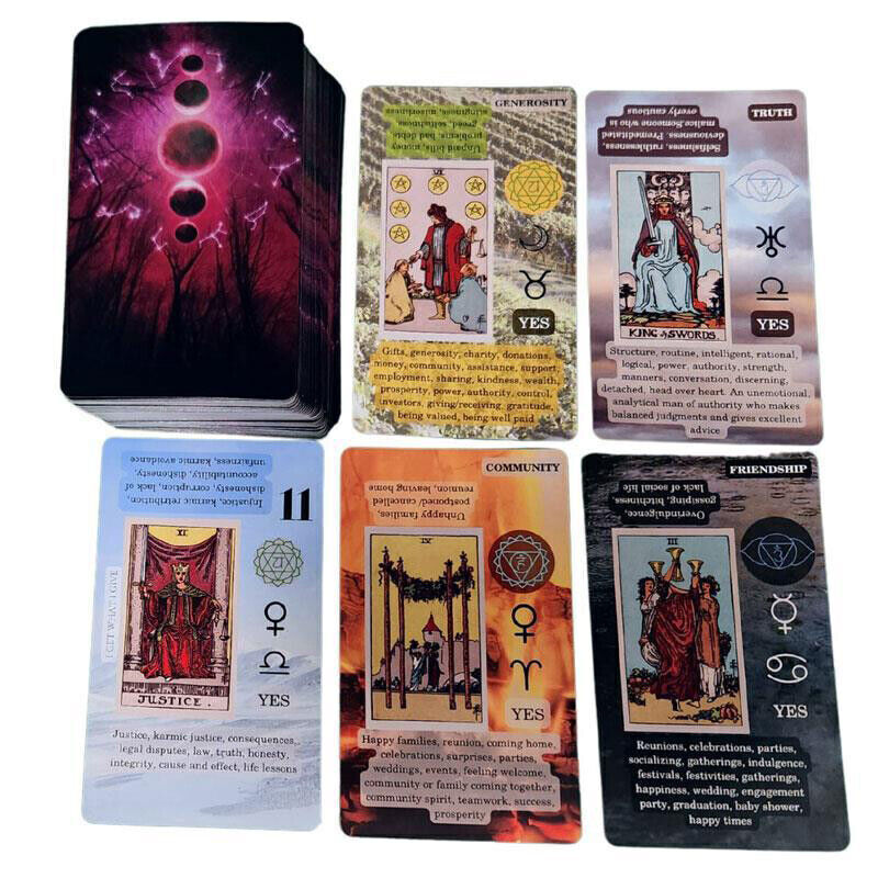 Tarot Cards Deck for Beginners Vintage Card Set Family Party Playing Board Gift