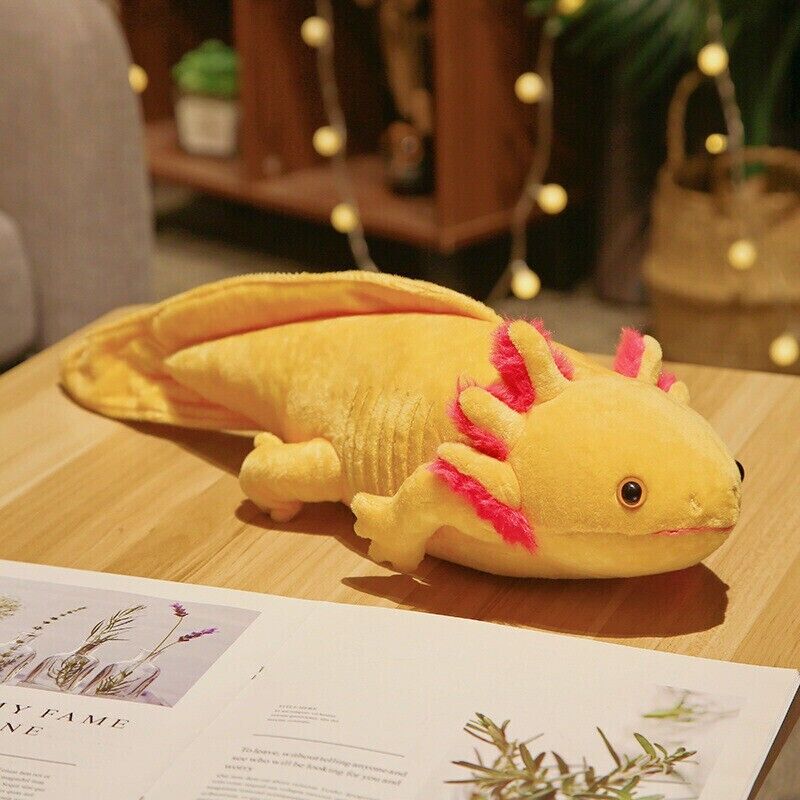 NEW 45cm Simulation Axolotl Animal Soft Stuffed Plush Doll Toy Pillow Kids Gift