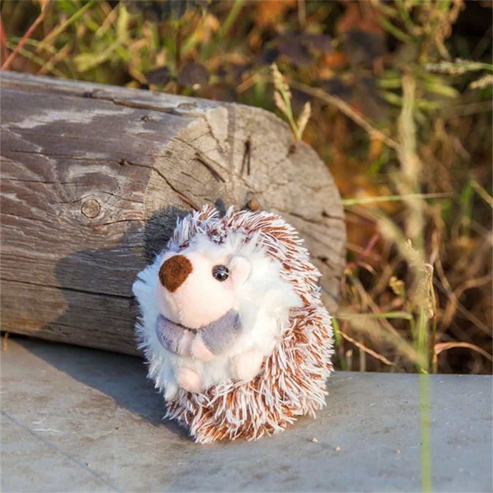 Pendants Plush Keyring Hedgehog Key Chain Auto Animal Keychain Plush Key Chain