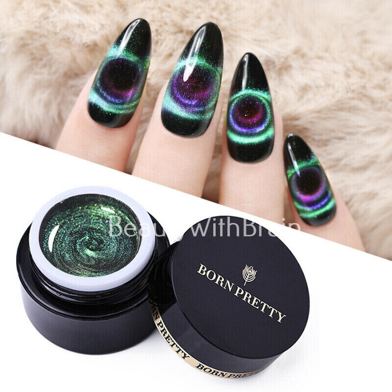 2pcs BORN PRETTY 9D Magnetic Cat Eye Gel Polish Soak Off UV Gel Nail Art Varnish