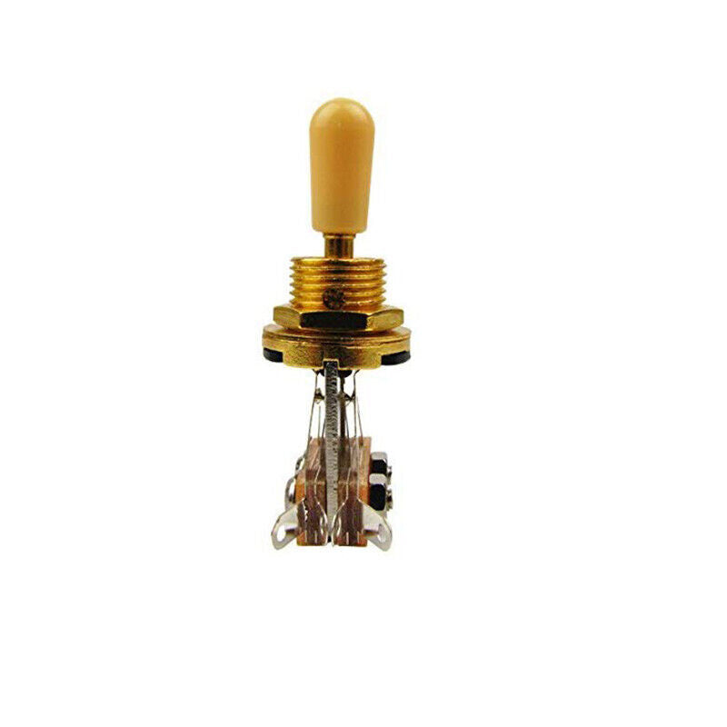 Guitar 3-way Toggle Switch, in Chrome, Black, Or Gold. Electric, Rhythm, Treble