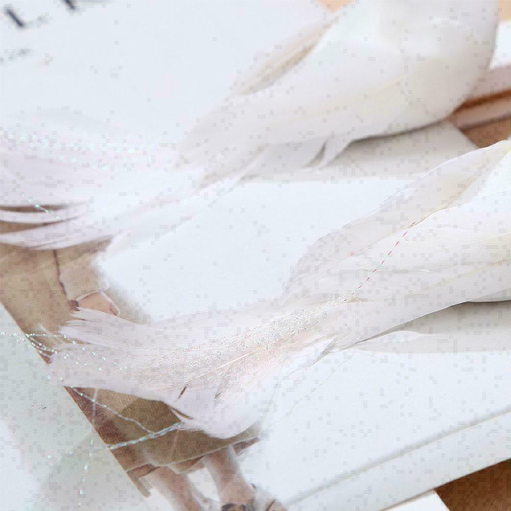 White Doves Feather Artificial Foam Lover Peace Doves Decor S2W0 Bird Home Q7N5