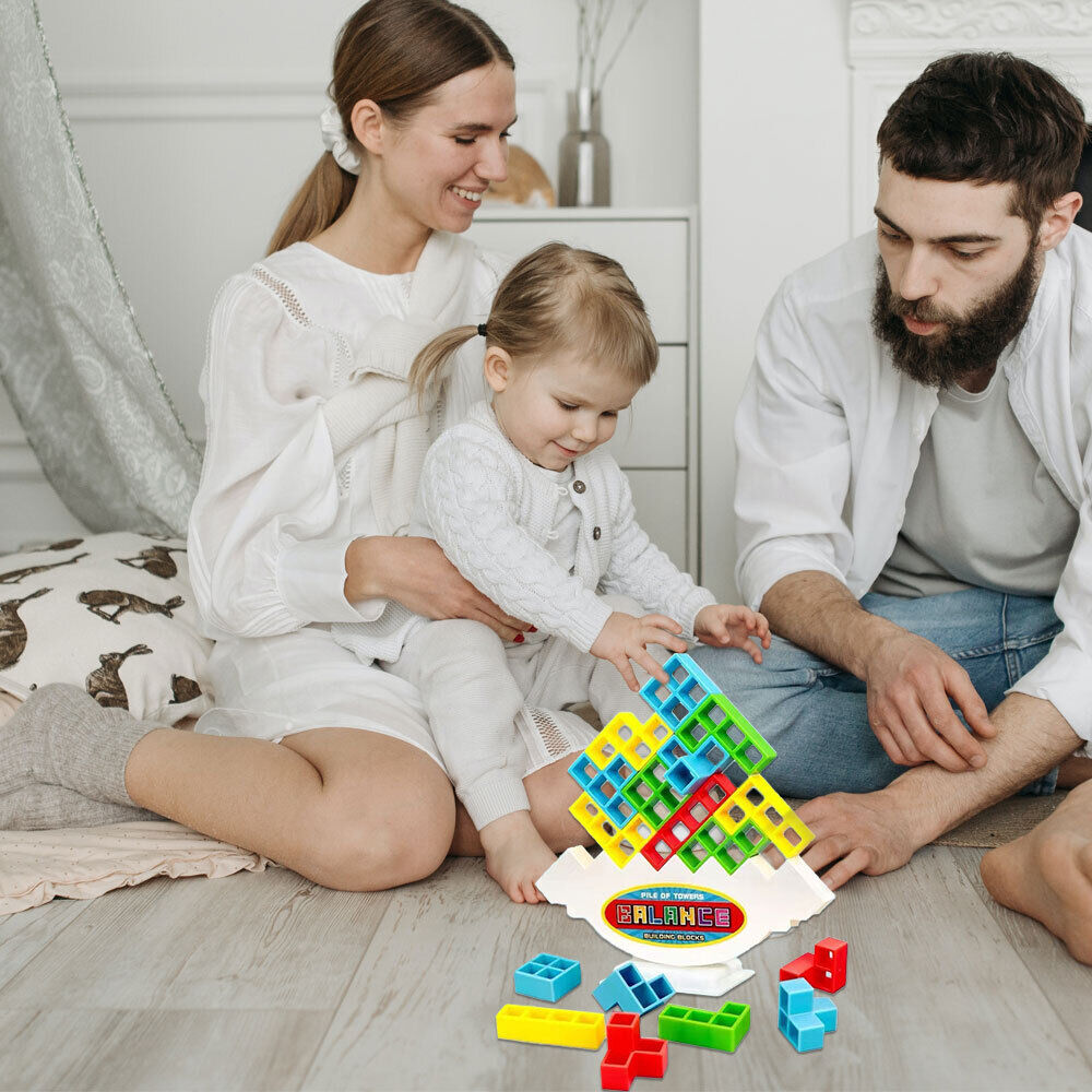 Tetra Tower Game Stacking Blocks Balance Puzzle Assembly Bricks gift 2024