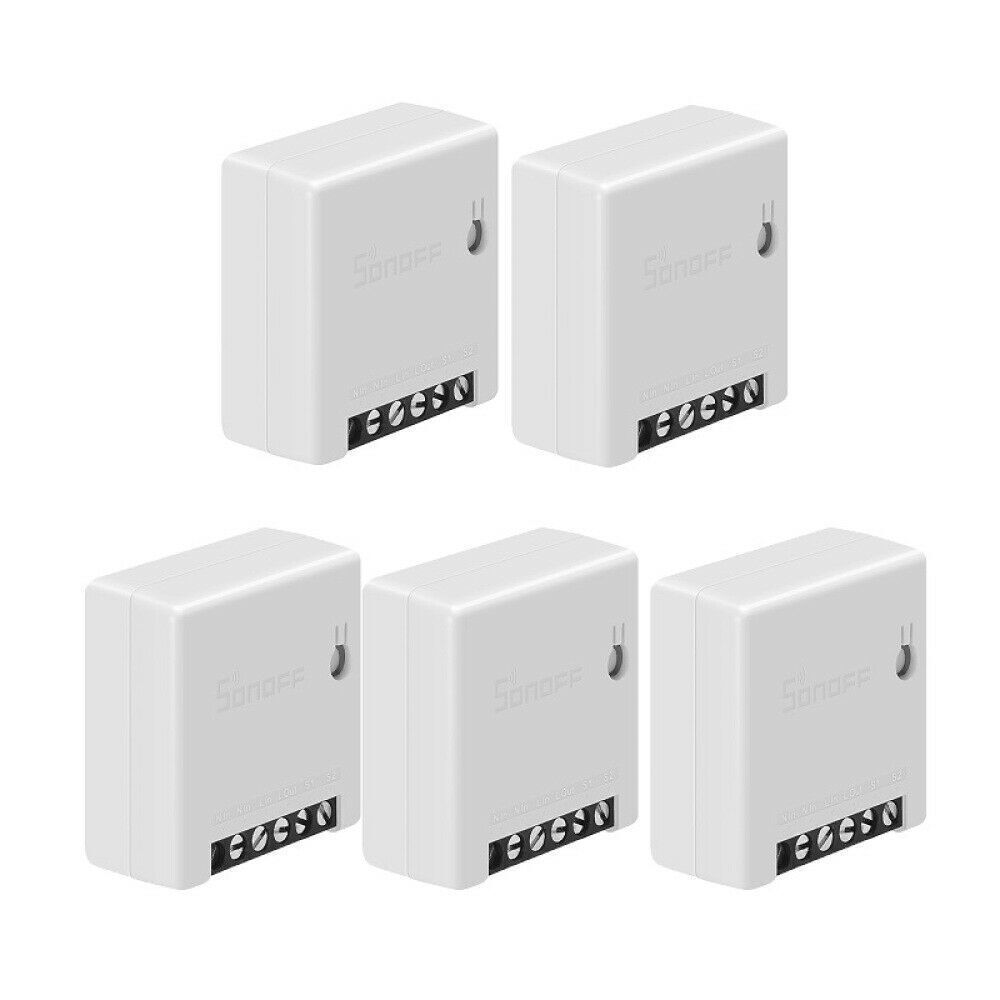 5X SONOFF MINI R2 Smart Switch Remote Control WiFi Switch for Google Alexa