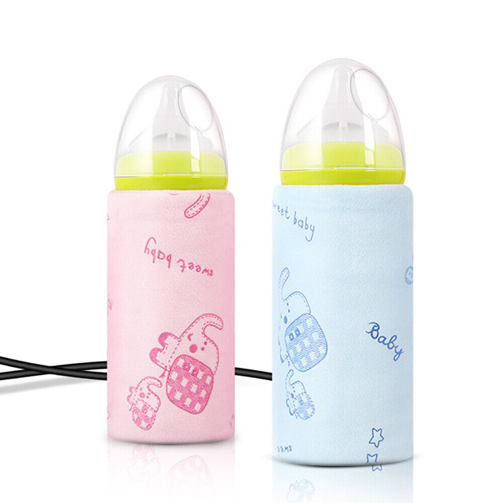 Baby Bottle Warmer Travel USB Heater Milk Pouch Portable Feeding Thermostat Bag