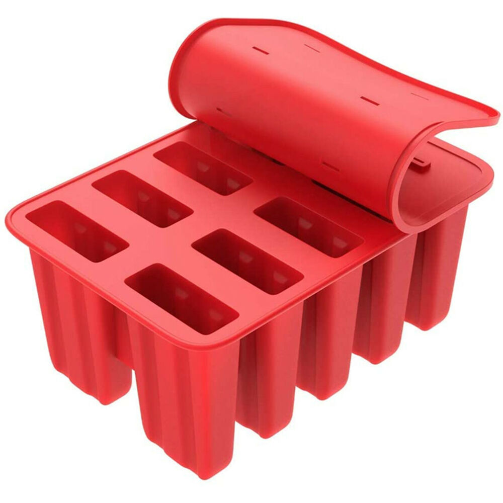 Silicone Ice Mould Cream Block Molds icy Pole Jelly Pop Popsicle Maker 10 Frozen