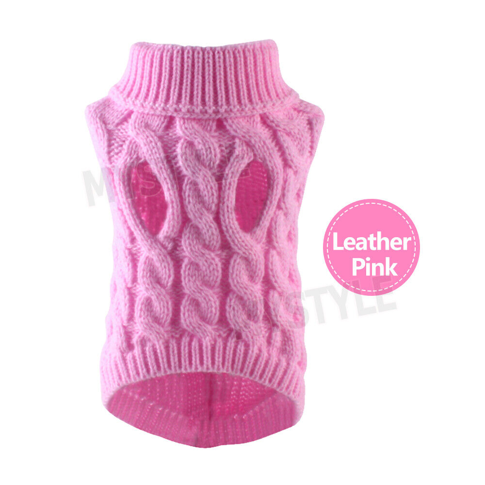 Winter Knitted Puppy Dog Jumper Warm Sweater Pet Clothes Small Dogs Coat Thermal