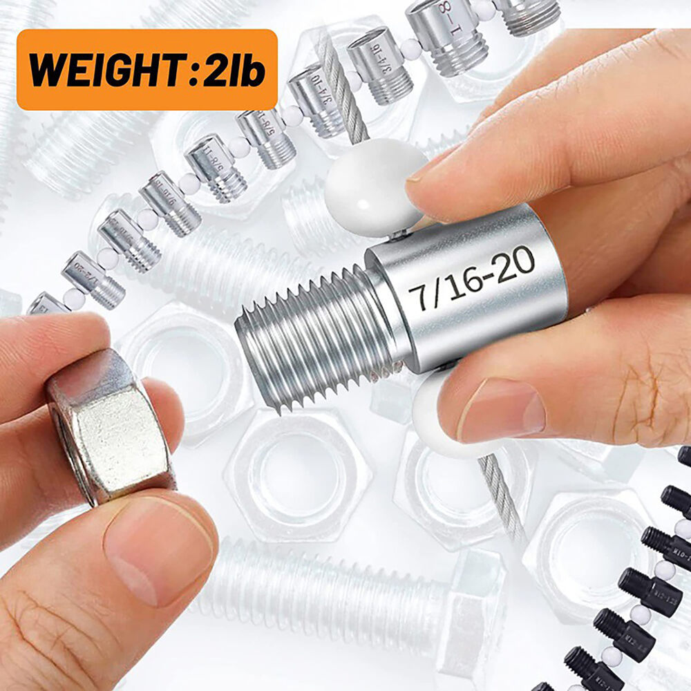 Portable Bolt Nut Screw Thread Checking Checker Size Gauge Measuring Tool Kit