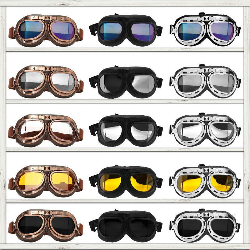 Retro Vintage Motorcycle Racing Goggles Motocross ATV Dirt Bike Off-road Eyewear