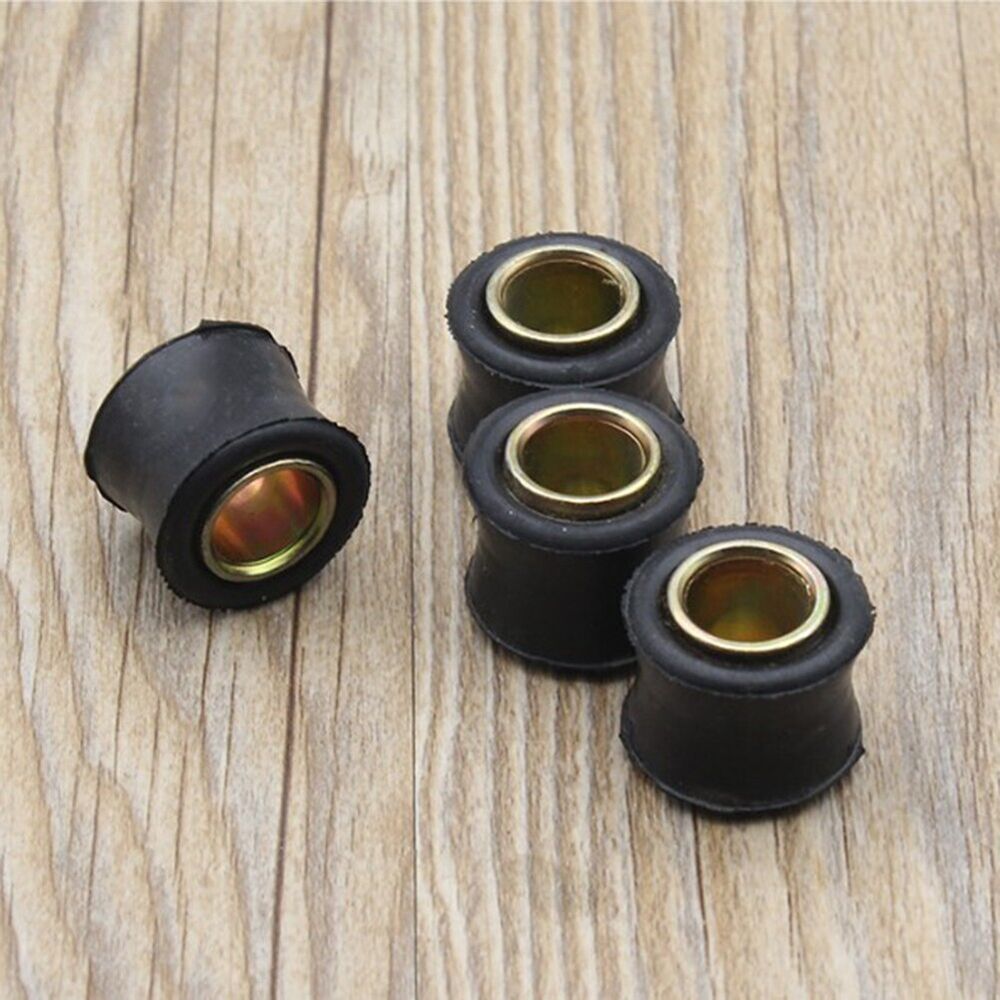 Heavy Duty 10mm Rubber Shock Absorber Bushes for Quad Dirt Bike ATV Set of 4