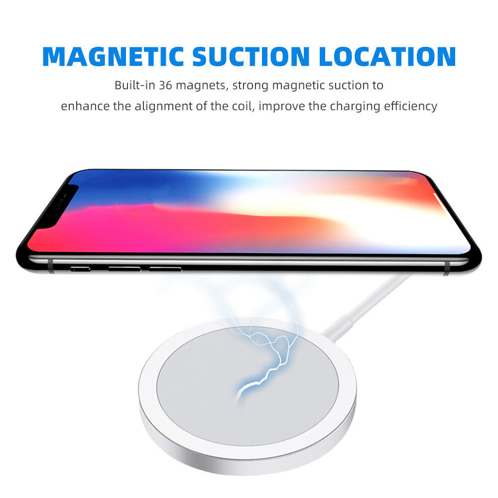 Wireless Charger FAST Charging Pad For iPhone 15 14 13 12 11 Pro Samsung S23 S22