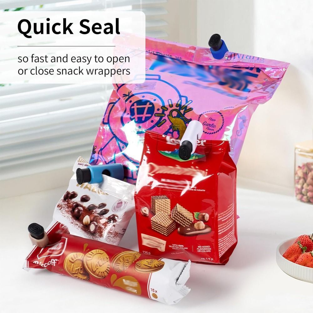 10pcs Plastic Sealing Bag Clips Snack Seal Sealer Clamp for Food Storage