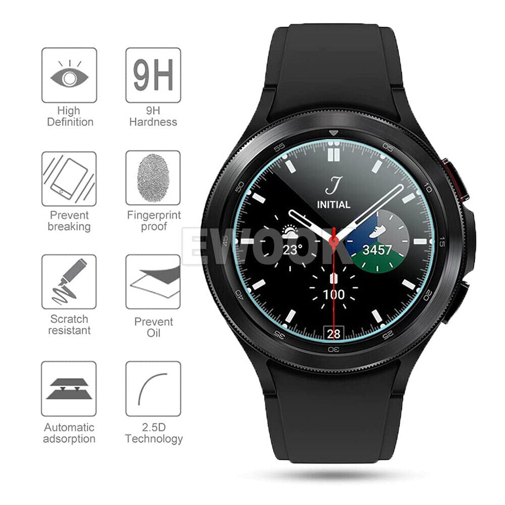 For Samsung Galaxy Watch 6 5 Pro 40/44/45mm Tempered Glass Screen Protector