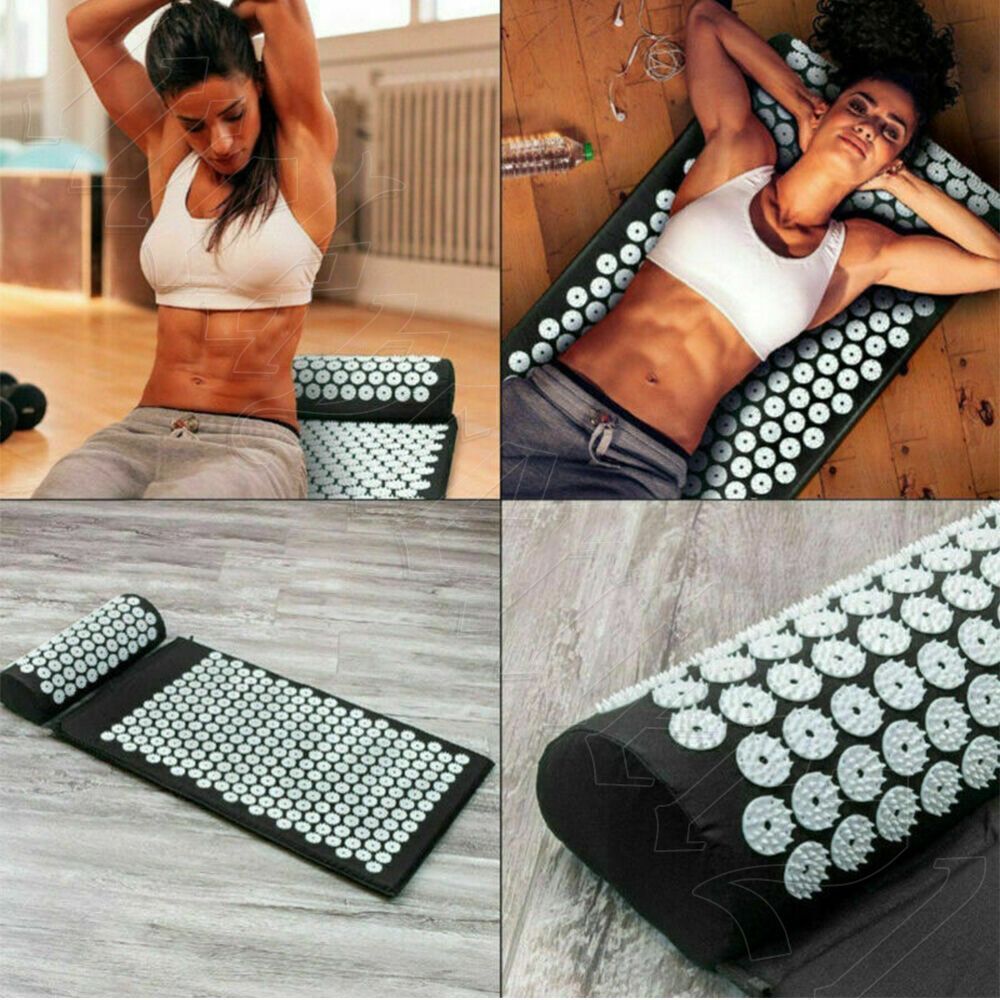 Massage Acupressure Mat Yoga Shakti Sit Lying Mats Cut Pain Stress Soreness NEW