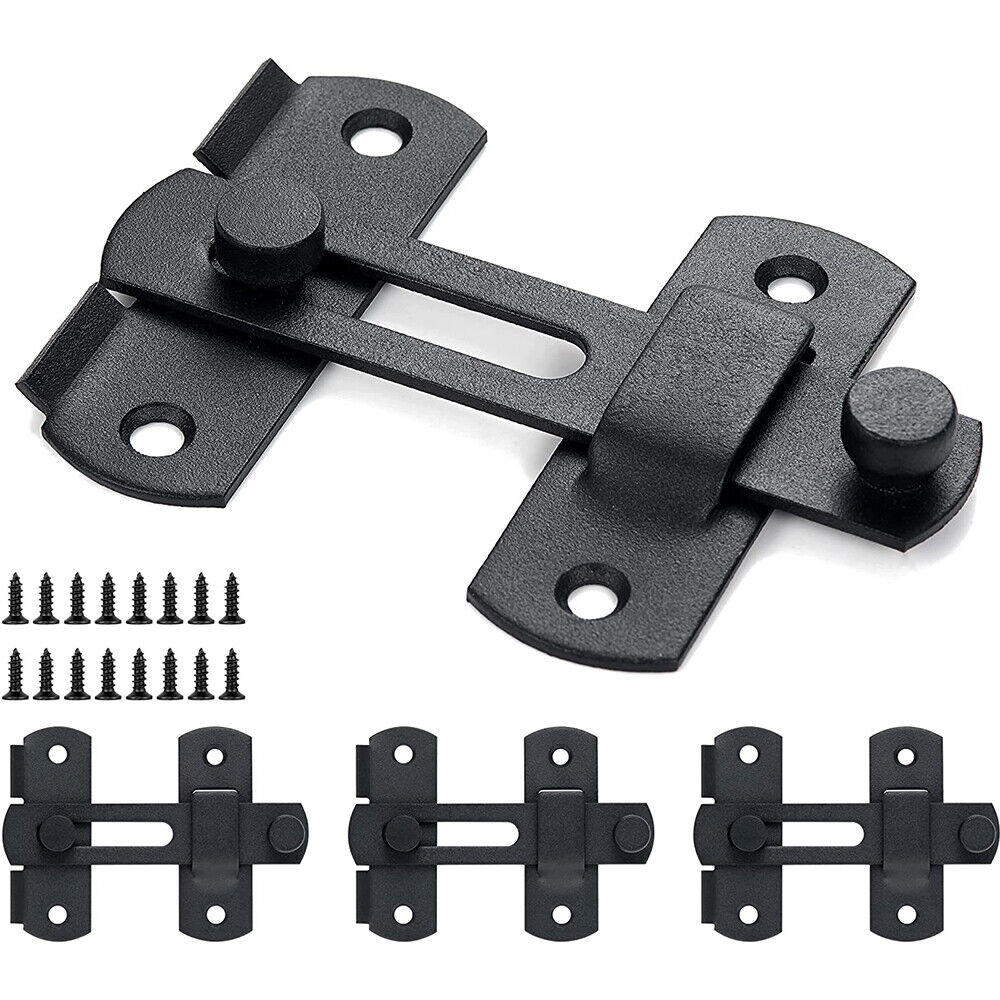 Matte Black Stainless Steel/Gate Latches/Flip Latch Safety Door Bolt Latch Lock.