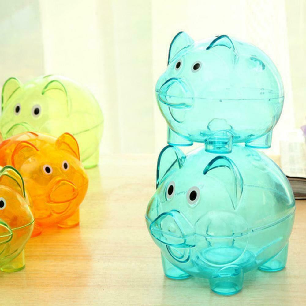 Piggy Bank Money Box Saving Cash Fun Gift Plastic quality high Pig Y0C1